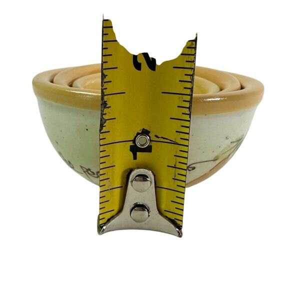 Boyds Collection Bearware Pottery Works 3 Mini Nesting Bowls Under The Pear Tree - Picture 8 of 8